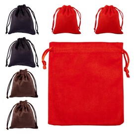 Craftdady 10 pcs Velvet Drawstring Bags Gift Bag Velvet Pouch Small Jewelry Pouches Candy Bags for Wedding Party Favor Birthday Festivals