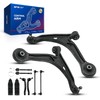 KAX Front Lower Control Arm w/Ball Joint & Sway Bar End Link & Tie Rod End Fit for 2006 2007 2008 Hon-da Pilot 2006 Acura MDX Suspension Kit K621349 K621350 10pcs