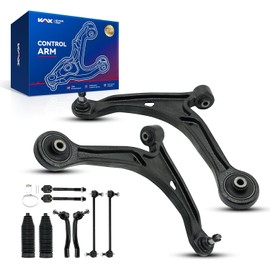 KAX Front Lower Control Arm w/Ball Joint & Sway Bar End Link & Tie Rod End Fit for 2006 2007 2008 Hon-da Pilot 2006 Acura MDX Suspension Kit K621349 K621350 10pcs