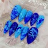 Aqua Matte Handmade Nail Tips - Square M / 아쿠아