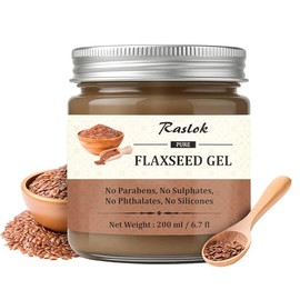 Raslok Pure Flaxseed Gel| Hydrates & Nourishes Hair | Lightweight & Gentle Formula | Supports Healthy-Looking Hair | Safe for All Hair Types | Hair Curling Gel 6.7 fl oz - 200ml