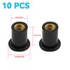 10Pcs Wear Resistant Motorcycle Rubber Well Nuts Durable Rubber Windshield