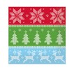 Unique Ugly Sweater Christmas Party Napkins, 16ct, 6.5" X 6.5"