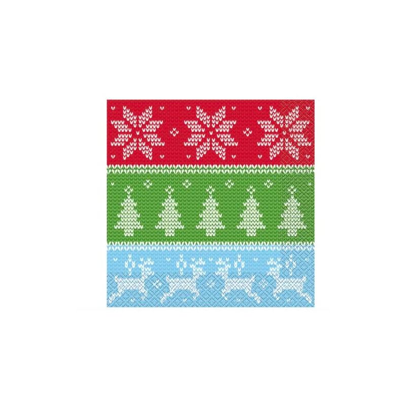 Unique Ugly Sweater Christmas Party Napkins, 16ct, 6.5" X 6.5"