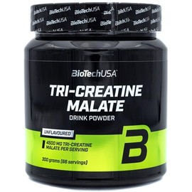 BioTechUSA Tri Creatine Malate | 4500mg Triple Creatine Compound | Gluten free | for Enhanced Physical Performance in High-Intensity Workouts, 300g