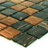 Goldstar Glass Mosaic Tiles Brown Mix