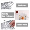 HEYOMART Round PVC place mat set, washable place mats, round,