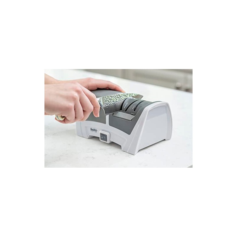 Smith's 50378 Deluxe Diamond Electric Knife Sharpener, Grey/White - Professional