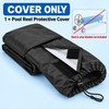 16 Ft Pool Solar Reel Protective Cover, Black Oxford Cloth