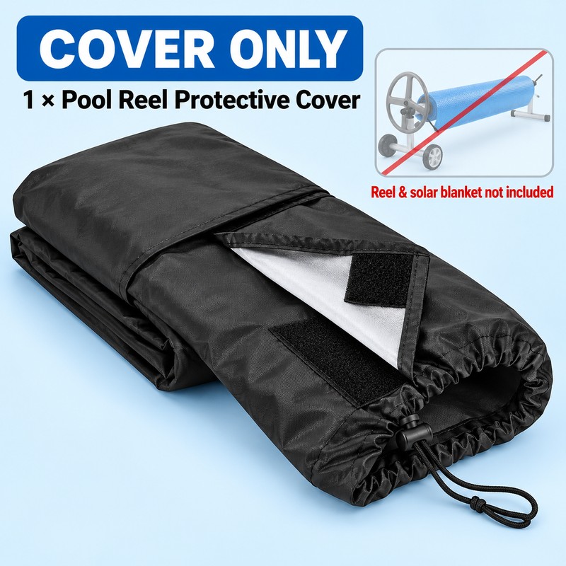 16 Ft Pool Solar Reel Protective Cover, Black Oxford Cloth