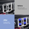YPHUIKI YPHUIKI Upgraded Window Switch Button Covers for Jeep Wrangler