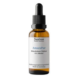 NautuGena Amarapur / Bitter Herb Tincture 0% Alcohol/Stimulates Digestive Juices/Contains Traditional Spices and Herbs / 1800 Drops = 50 ml (1 Month Pack)