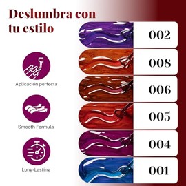 CHERIMOYA Kit de 6 Esmaltes de Uñas en Gel Ojo de Gato Holográfico con Imán