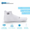 KWUKOTY 4 Pairs COOLMAX CORE Toe Running Ankle Socks -