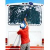 15°Curved Car Wash Brush with Long Handle Kit, 55-Inch 4-Section