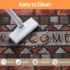 Welcome Mat Front Door Mat Indoor Outside Entrance, Absorbent Heavy