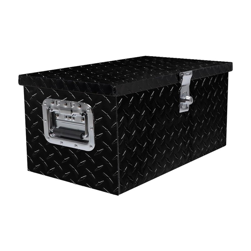 munirater 20 Inch Heavy Duty Black Aluminum Plate Tool Box