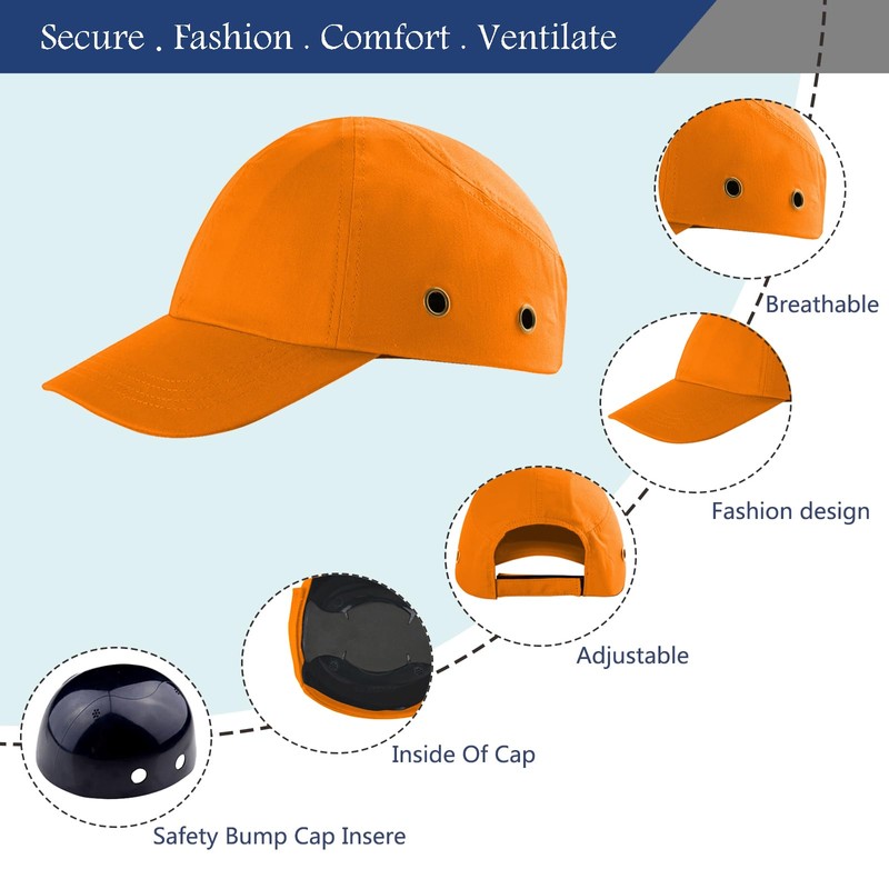 Safety Hard Hat Impact Resistant ABS Hat Lightweight Safety Bump