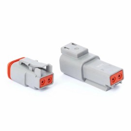Deutsch DT 2-Pin Genuine Connector Kit 14-16AWG Stamp Contact USA Water Resist-