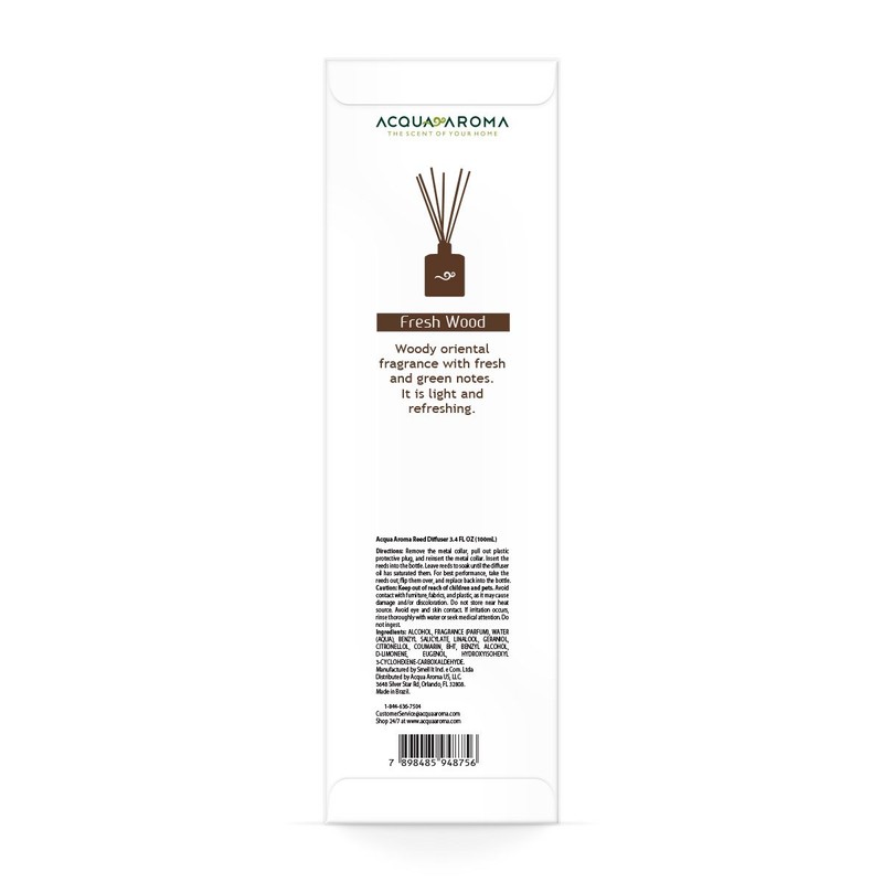 Acqua Aroma Fresh Wood Reed Diffuser 3.4 FL OZ (100ml)