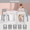 Little Twig 3-Piece Height Adjustable Kids Table and Chairs Set