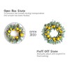 Egolot 18 Inch Yellow Lemon Spring Summer Wreath for Front