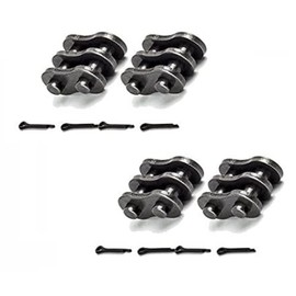 Jeremywell 4 Pieces BL866 Leaf Chain, Connecting Links, for Hoist Forklift Chain, ANSI Standard