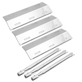 Derurizy Repair Kit Replacement for Ducane 3 Burner 3100, 3200, 3400, 30400040, DUCHD1, 30500048, 30500602, DUCHP1 Gas Grill Stainless Steel Grill Burner Tube, Heat Plate Tent Shield, 17"