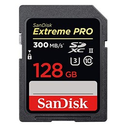 SanDisk Extreme Pro UHS-II 128GB SD Card for Canon Camera Works with EOS R3 Mirrorless Camera (SDSDXDK-128G-GN4IN) U3 Class 10 300MB/s Bundle with 1 Everything But Stromboli 3.0 SD Memory Card Reader