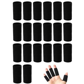 BCHKO Manicotti Proteggi Dita 20 Pezzi, Tutore Elastico a Compressione per Sport, Supporto Articolare Anti-infortunio per Pallavolo, Basket