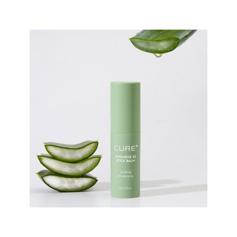 김정문알로에 큐어 2X크림 수분 스틱밤 9g Kim Jeong-mun Aloe Cure