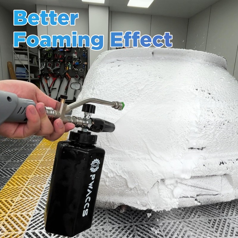 PWACCS Foam Cannon Dual Connector, Pressure Washer Car Wash Foam