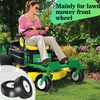 2 Pcs Upgrade 13x5.00-6 Flat Free Lawn Mower Tire and