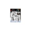 Reflective Berlin Shapes Reflective Stickers Diamonds Grey One Size