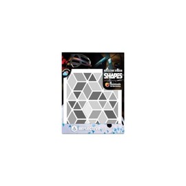 Reflective Berlin Shapes Reflective Stickers Diamonds Grey One Size
