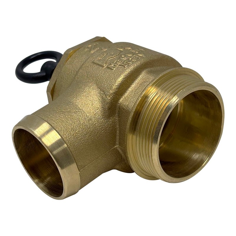 Brass Pressure Relief Valve, 300 CFM, 2" Diameter, Fully Adjustable,