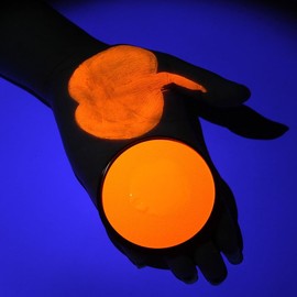 KARLOR UV Face Paint 30 g Aqua Make-Up Neon Body Colour Fluorescent Face Paint Black Light Make Up Neon Theatre Make-Up Body Painting Carnival Festival UV Party Glow in Dark (23# Orange)