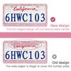 2 Pack Bling License Plate Frames Premium Sparkly License Plate