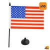 AZ FLAG Pack of 10 USA Table Flags 8.25 x