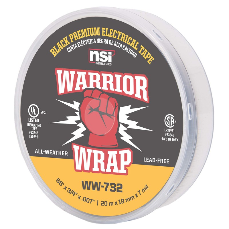 WarriorWrap Premium 3/4 in. x 66 ft. 7 mil Vinyl