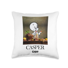 Casper The Friendly Ghost Hungry Painting Throw Pillow
