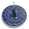 NauticalMart 15th Crystal Wedding Anniversary Sundial Gift for Him or