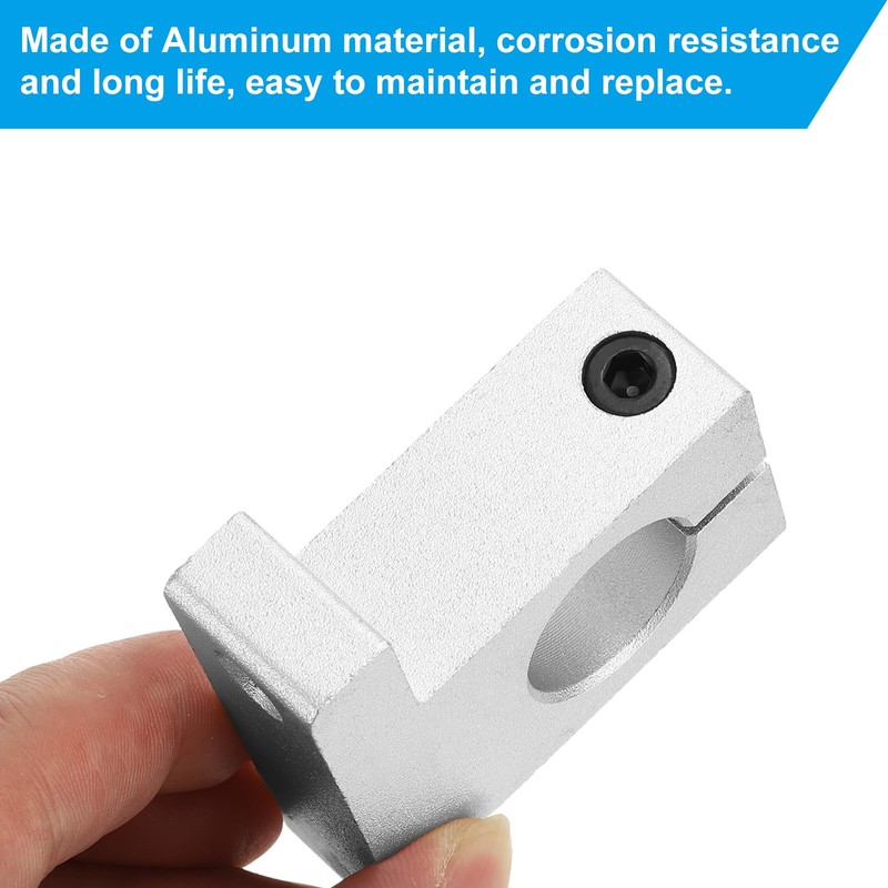 PATIKIL S K8 Aluminum Linear Motion Rod Rail Clamping Guide