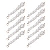 10Pcs Pearl Shoe Chains Polished ABS Resin Metal Buckle Widely