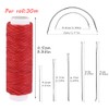 Ftyiwu Waxed Thread, Upholstery Needle and Thread 32 Yards with