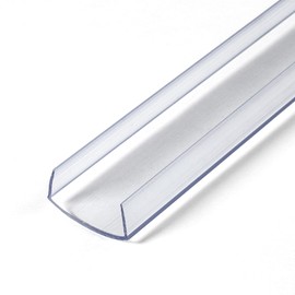 Outwater Plastics 100-Cl Clear 1" Rigid Vinyl Clear Plastic U-Channel/C-Channel 46 Inch Lengths (Pack of 3)