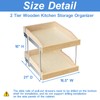 ROOMTEC 2 Tier Pull Out Cabinet Organizer, Double Tier Slide