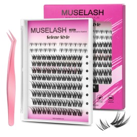 USA Ready to Ship 104pcs Self Adhesive Lash Cluster Mixed 6-16mm C Curl Pre-Glue Diy Lash Kit Pre-Cut Segment Kit MU24B8DFalse Eyelashes Style: MU24B8D-104pcs clusters