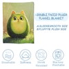 Zeleda Avocado Cat Blanket,Gifts for Fruit Lovers,Lightweight Flannel Throw Blankets,Cute