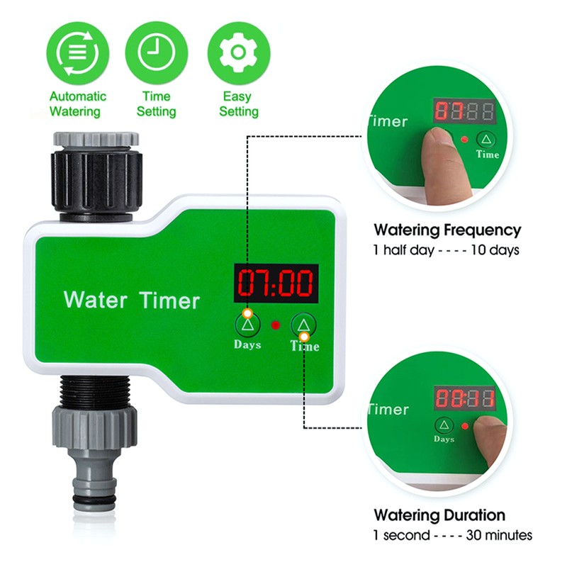 Automatic Flower Waterer Solenoid Valve Timer Garden Irrigation Spraying Outdoor